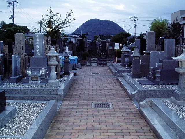 高麗山（コマ山）と富士山の遠景