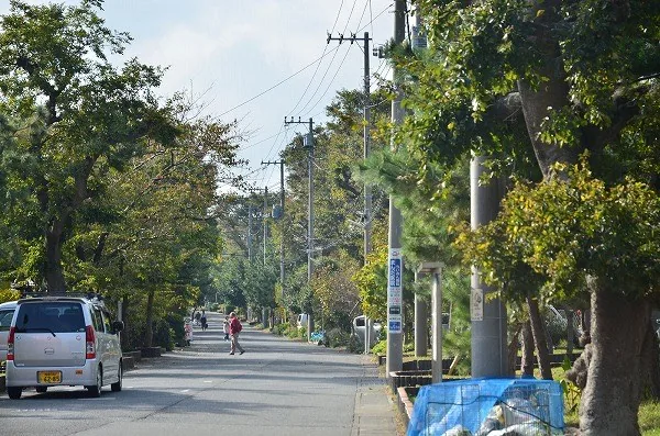 旧東海道の化粧坂付近